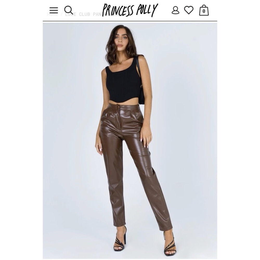 Princess Polly Leather Pants
